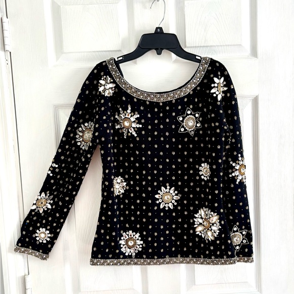 Adrienne Vittadini Tops - Adrienne Vittadini beaded blouse